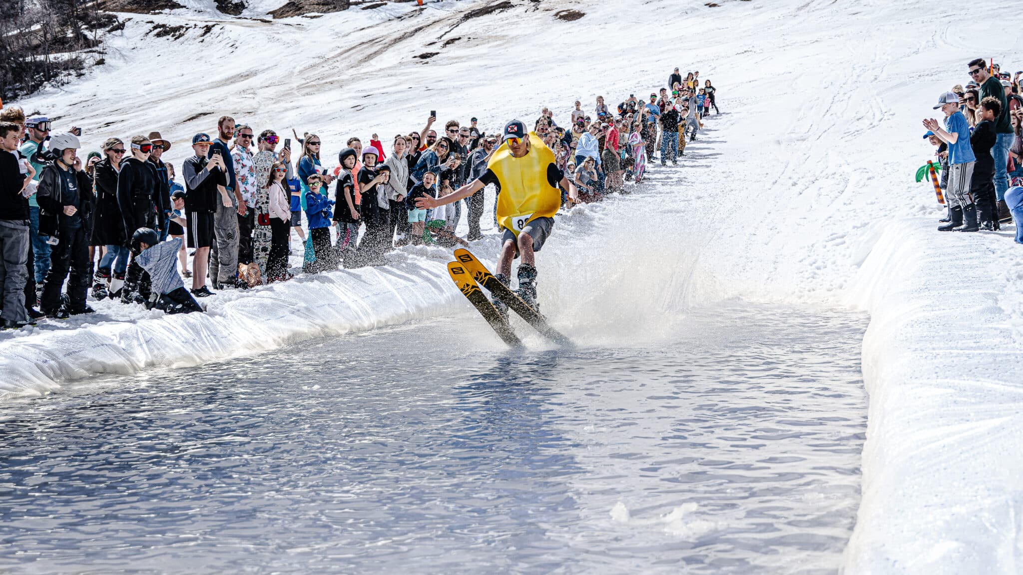 Pond Skim Competition - Nordic Valley Ski Resort